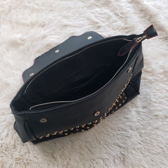 Revolution Black and Gold Studded Bag - Picture 6 of 15